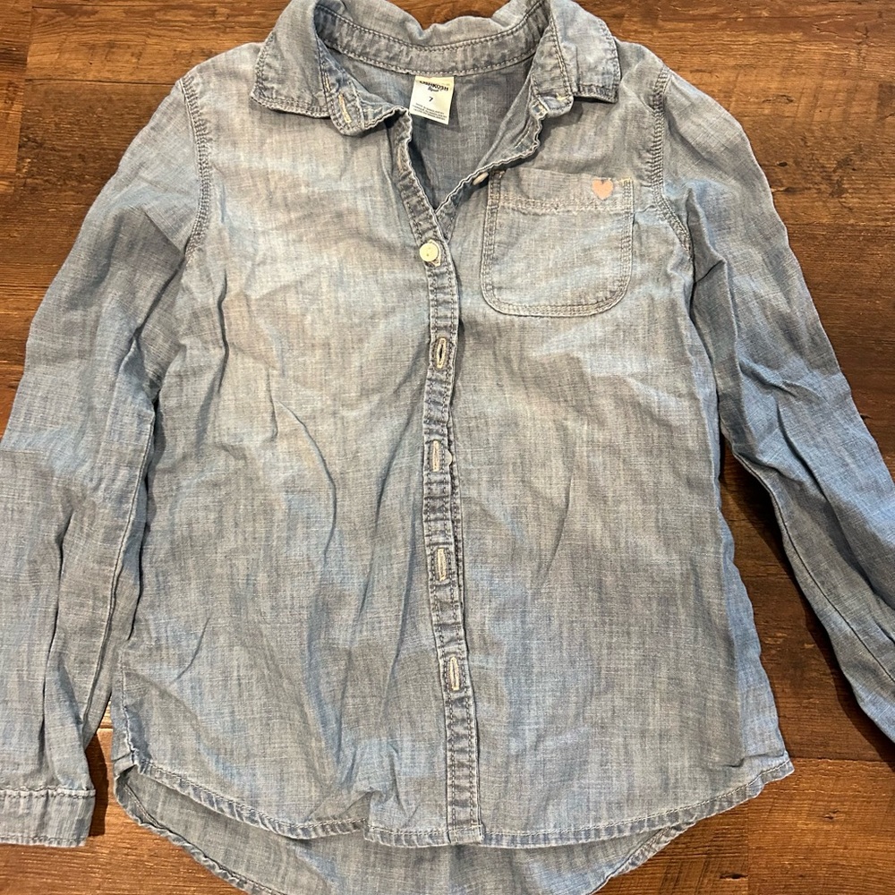 Size 7 Osh Kosh Denim button up